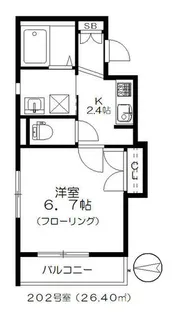 エコル根岸【2階】の間取り