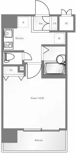 トーシンフェニックス南麻布【6階】の間取り