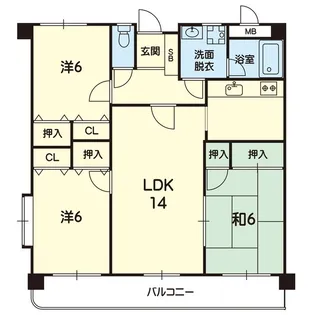 ベルファンえずII【2階】の間取り