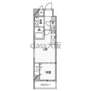 南堀江プライマリーワン【3階】の間取り