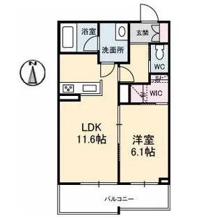 シャーメゾンプライム【3階】の間取り