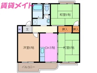 パークサイド【2階】の間取り