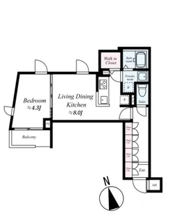 ビバリーホームズ中延II【2階】の間取り