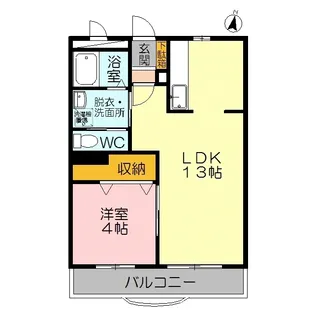 modest【1階】の間取り