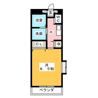 コーポ光【3階】の間取り