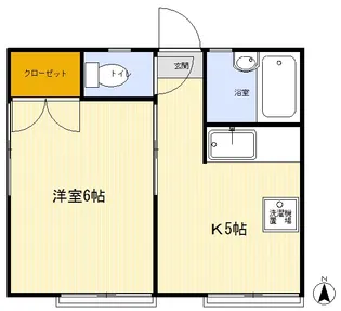 メゾン・カルムII【2階】の間取り