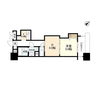 パークフラッツ横濱公園【6階】の間取り