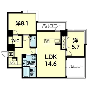 La・Casa【5階】の間取り