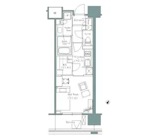 パークアクシスうつぼ公園【6階】の間取り