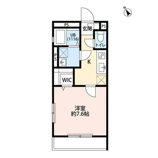 アムール本行徳【2階】の間取り