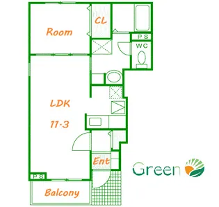 ソレイユメゾン【1階】の間取り