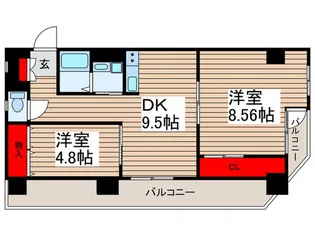 モンヴィラージュ【3階】の間取り