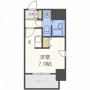 アストリア北大前【2階】の間取り