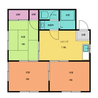福寿ハイツ【1階】の間取り