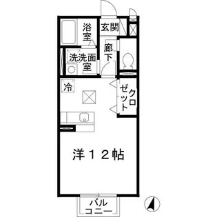 アゼリア【1階】の間取り