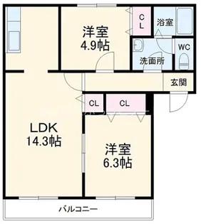 アルファコート流山【2階】の間取り