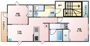 Lakka Warabi【2階】の間取り