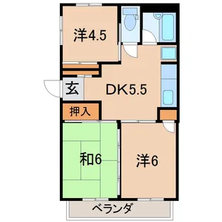 アーバンハウス野田5【2階】の間取り
