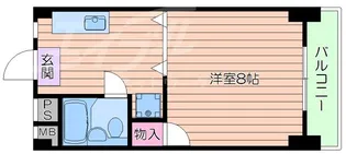 ハイツ山小屋【5階】の間取り