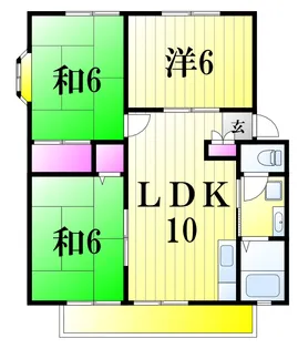 サンヴィレッジ松島C【2階】の間取り