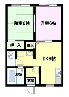 メルベーユミウラ【1階】の間取り