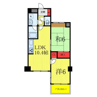 ライオンズプラザ川口本町【8階】の間取り