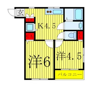 山本ハイツ【3階】の間取り