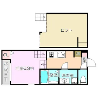 Comfort西中島【2階】の間取り