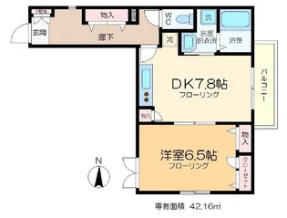 フロンティアレイズ【2階】の間取り