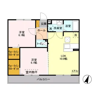 サングリア【1階】の間取り