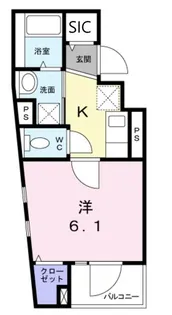 エヌエス フィールド【4階】の間取り