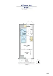 プラウドフラット浅草トレサージュ【5階】の間取り