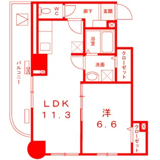菊水レジデンス綱島II【2階】の間取り