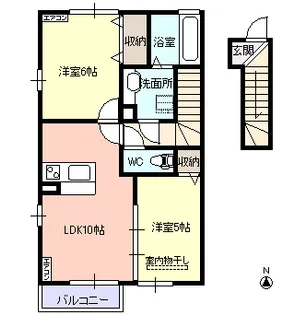 グラン ジョワ【2階】の間取り