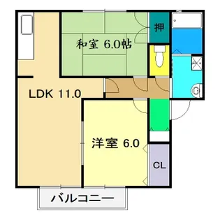 エトワール高見【2階】の間取り