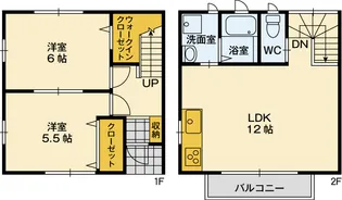 Cocoテラス向花【1階】の間取り