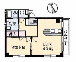 コーポワタナベ【2階】の間取り