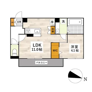 フルールブラン【3階】の間取り