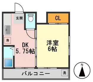 コーポ中村【3階】の間取り