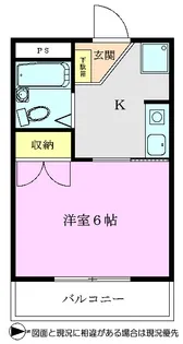 ウォーレンス【1階】の間取り