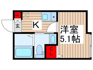 FERIO千住緑町【2階】の間取り