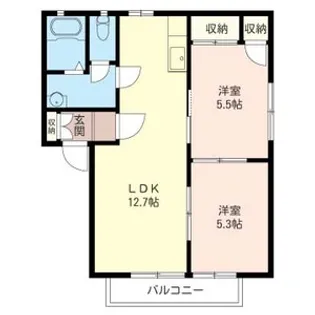 サミータウンF【2階】の間取り