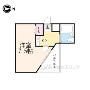 Belong枚方【1階】の間取り