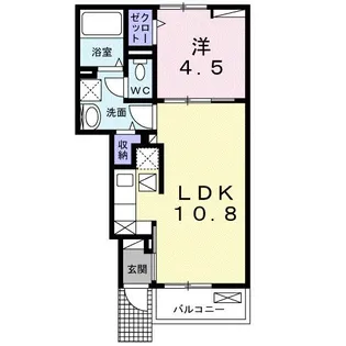 リナセント I【1階】の間取り