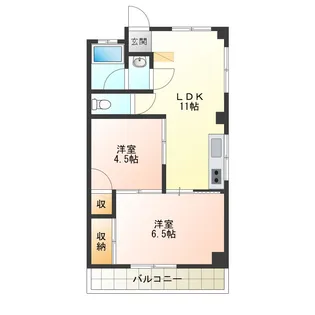 富永マンション【2階】の間取り