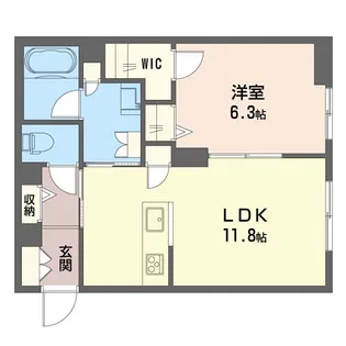 フェリーチェSAMUKAWA【1階】の間取り