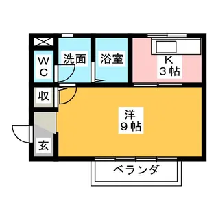 ルナフォレスト【2階】の間取り