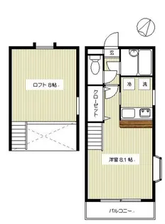 サンビュー城下【2階】の間取り