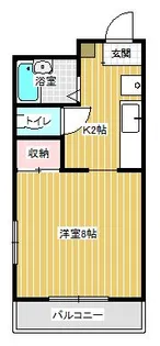 サンライズ堀川【2階】の間取り