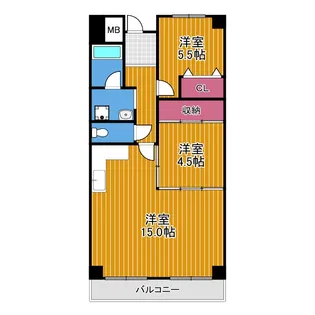 メゾンドール向陽【7階】の間取り
